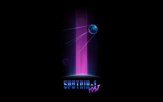 Purple blue retrofuturism synthwave moon - camille souter free wallpaper