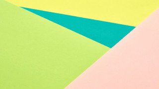 Multicolored paper blue triangle surreal - a blue triangle free wallpaper