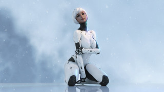 Eve rider astronaut snow starry - ex machina free wallpaper