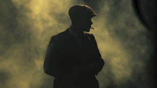 Man suit hat smoke cigarette - his mouth and a cigarette free wallpaper