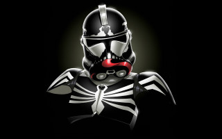 Black white costume red helmet - tristan eaton free wallpaper
