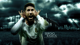 Man screaming hands face city - a bridge in the background free wallpaper