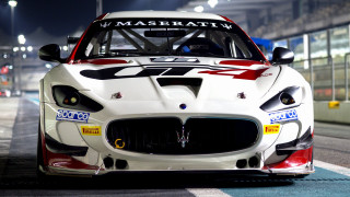Maserati racing car night rim - the side of the car free wallpaper for desktop