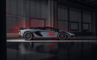 Grey sports car garage red 4 - a grey sports car free wallpaper for desktop