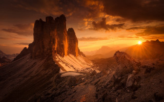 Mountain range sunset clouds rocks - a few rock free wallpaper for desktop