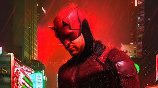 Man red suit helmet city - building free wallpaper for desktop