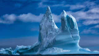Iceberg ocean cloudy sky ecological - photograph free wallpaper for desktop