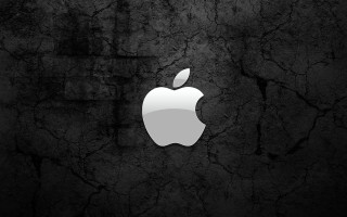 Apple logo black white wallpaper - an apple logo free wallpaper for desktop