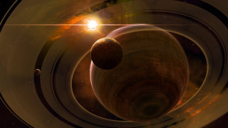 Planet sun star aurora milkyway - a picture of a planet free wallpaper