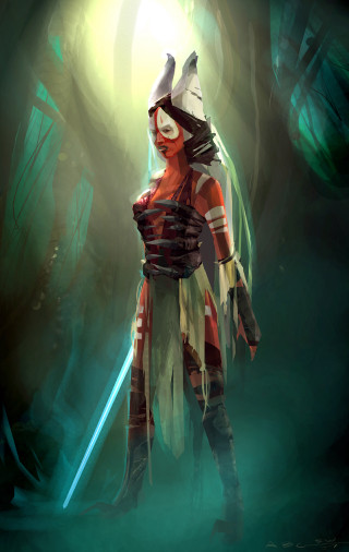 Woman costume sword dark forest 2 - aleksi briclot free wallpaper for mobile