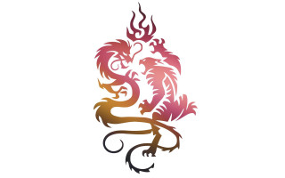 Dragon tattoo design red yellow - dragon art free wallpaper