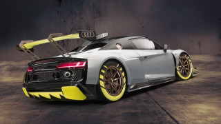 Car yellow stripe front dark - body and hood free wallpaper
