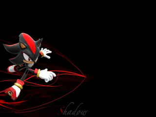Sonic character running dark red - sonic free wallpaper for desktop