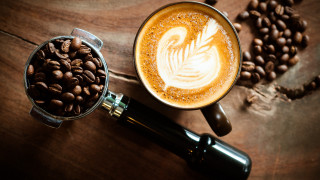 Coffee leaf grinder beans wooden - a leaf free wallpaper