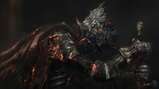 Demonic man flaming sword armor - a demonic looking man free wallpaper