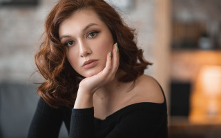 Elina karimova red hair portrait - free portrait wallpaper for desktop