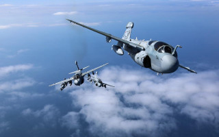 Military jets clouds ocean fighter - free bird wallpaper