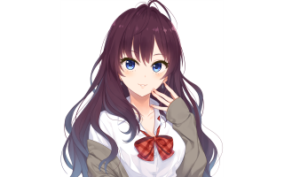 Woman long hair bow tie 7 - long hair and a bow tie free wallpaper