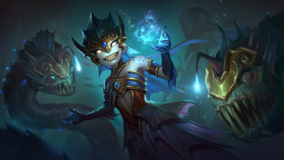 Dom qwek league glowing fire - her hand and a demon free wallpaper