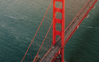 Golden gate bridge plane boat - a plane free wallpaper