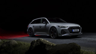 Silver car night road red - silver free wallpaper