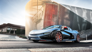 Futuristic car unreal engine render - a futuristic car free wallpaper for desktop