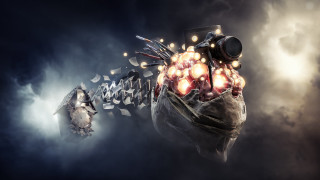 Biomechanical heart glowing hearts scissors - biomechanical free wallpaper for desktop