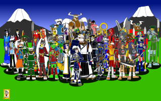 Mountain group children umbrella italian - manga and anime 1 9 9 9 free wallpaper for desktop