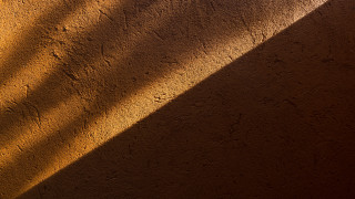 Wall shadow clock minimalism raytraced - realistic free wallpaper