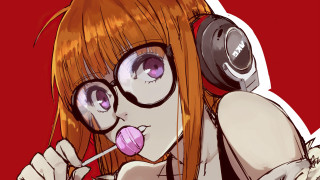 Sakura futaba orange hair headphones - hint of yayoi kasuma free wallpaper