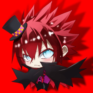 Cartoon character top hat black - anime style free wallpaper for tablet