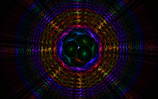 Colorful abstract circular black red 2 - a red center in the middle free wallpaper