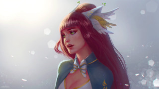 Angel wings woman blue jacket - a blue jacket free wallpaper