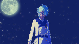 Man blue outfit full moon - a blue outfit free wallpaper