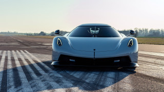 Blue sports car driving track 2 - a track free wallpaper