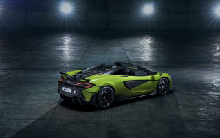 Green sports car night parking - a green sports car free wallpaper for desktop