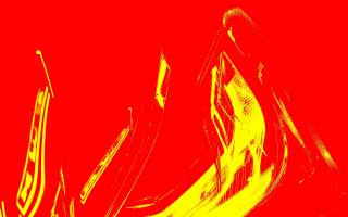 Red yellow abstract curved road - abstract painting free wallpaper
