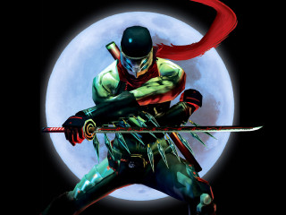 Man sword full moon red - a red cape free wallpaper for desktop