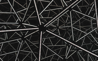 Black white structure lines dots - cinema 4 d free wallpaper