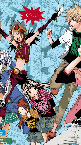 Anime characters blue background red 3 - toyism free wallpaper for mobile