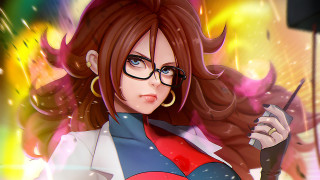 Woman glasses red hair scissors - deviantart artstation free wallpaper