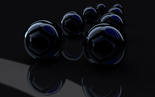 Black balls reflection beeple raytrace - a group free wallpaper