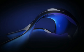 Blue abstract curved background black - a blue abstract background free wallpaper