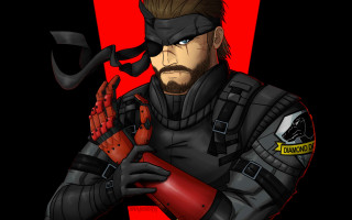 Man black suit red glove - a red glove free wallpaper