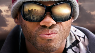 Man sunglasses hat city reflection 2 - sunglass and a hat free wallpaper