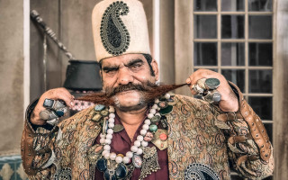 Old man beard hat ring - qajar art free wallpaper for desktop