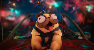 Cartoon character red rope fireworks - firework free wallpaper