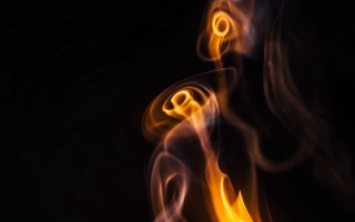 Fire illusion breathing flame Dirk - abstract illusionism free wallpaper