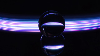 Black background light painting circle - beeple free wallpaper