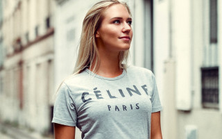 Woman grey shirt street cosplay - fashion free wallpaper